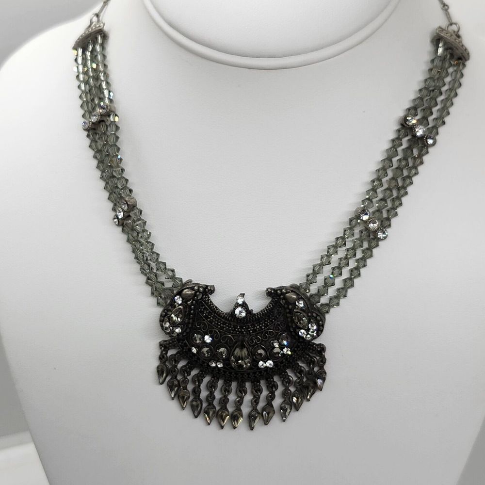 Yoni‎ Z Crystal Rhinestone Statement Necklace